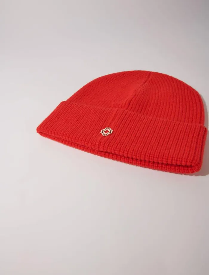 Maje Hats Womens Wool And Cashmere Hat Red