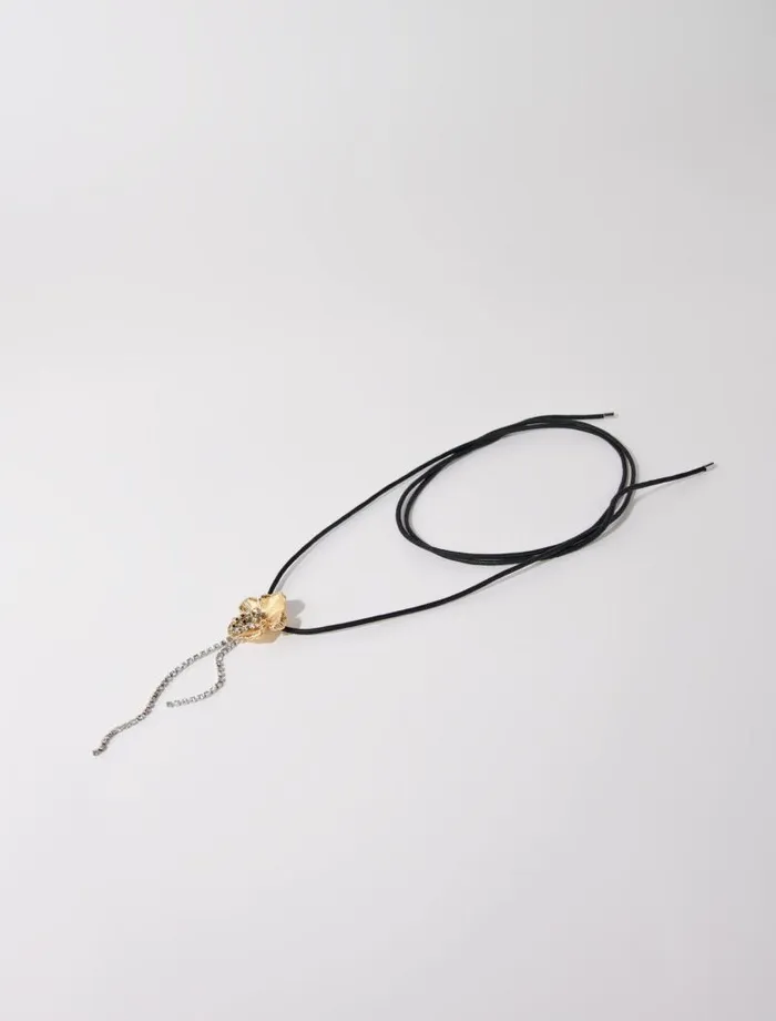 Maje Jewelry Womens Flower Necklace Gold