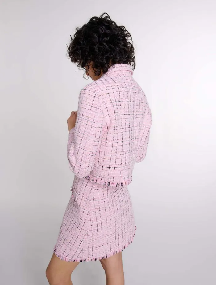 Maje Skirts and Shorts Womens Tweed Skirt Pink