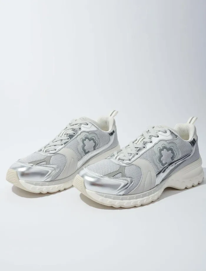 Maje Sneakers Womens M Sneakers Silver