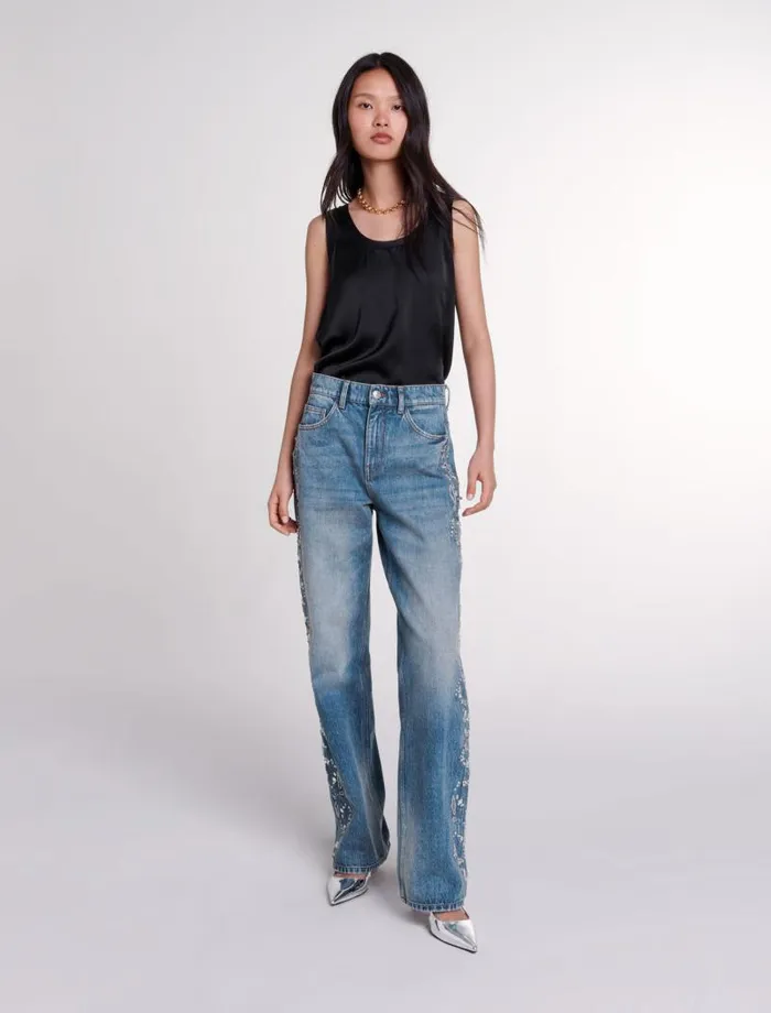 Maje Tops and Shirts Womens Silk Tank Top Black