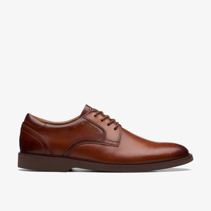 Malwood Lace Tan Leather Men Clarks Dress Shoes