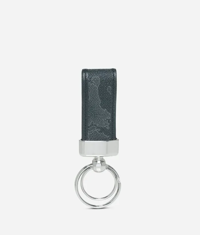 Man Card Cases and Keyrings Alviero Martini Geo Black Key Ring