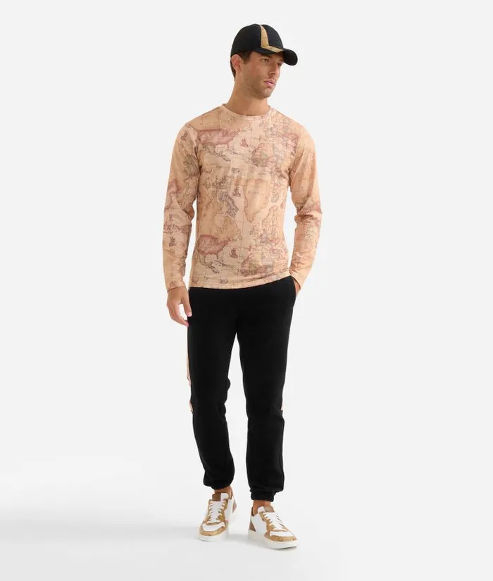 Man Knitwears Shirts and TShirts Alviero Martini LongSleeved TShirt Geo Classic