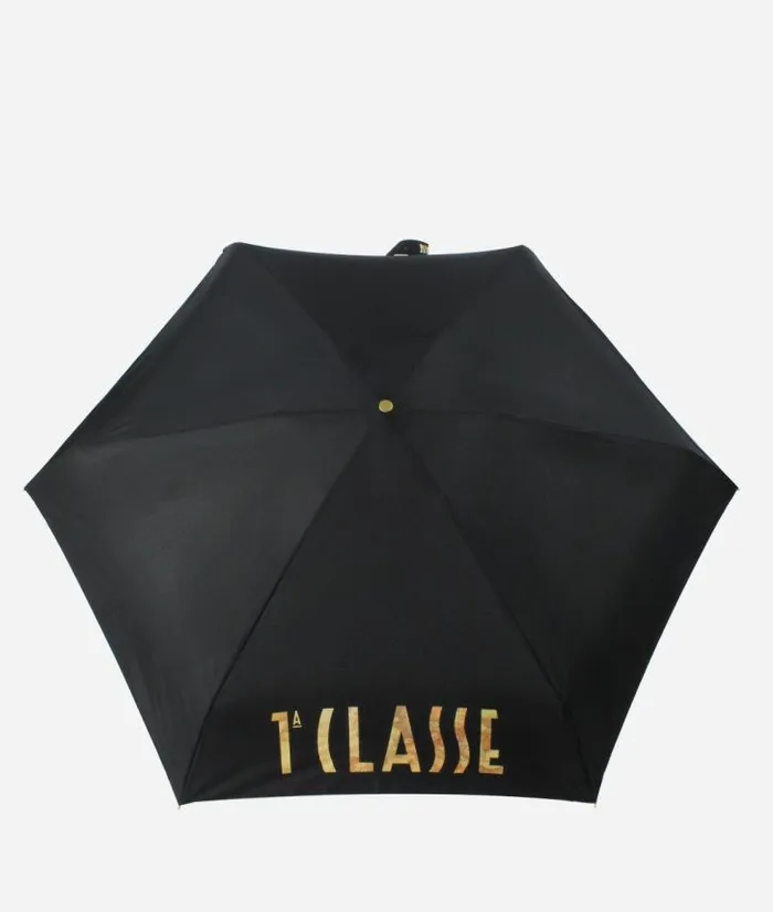Man Umbrellas Alviero Martini 1 Classe Supermini Geo Logo Umbrella Black