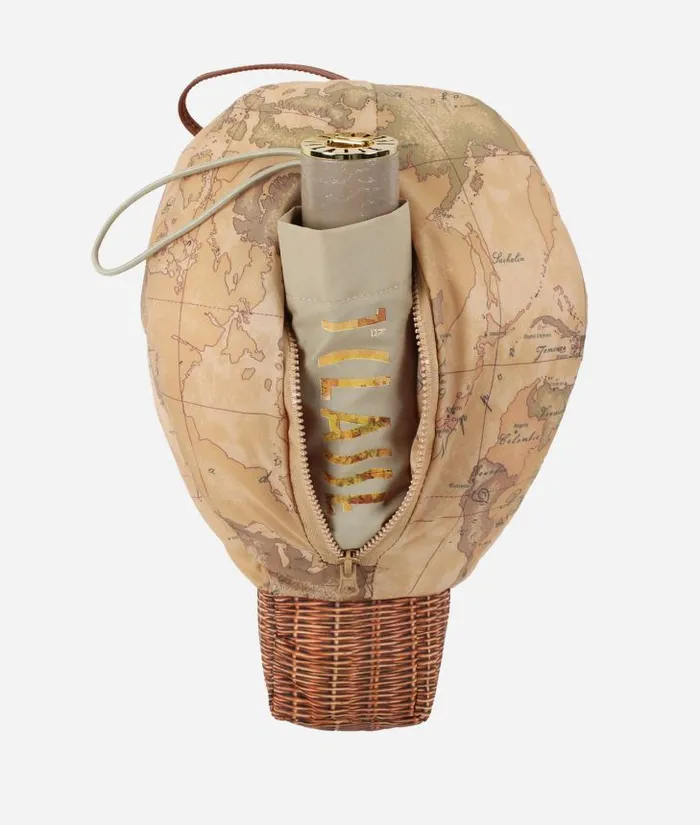 Man Umbrellas Alviero Martini 1 Classe Supermini Umbrella With Hot Air Balloon Gift Box Sand