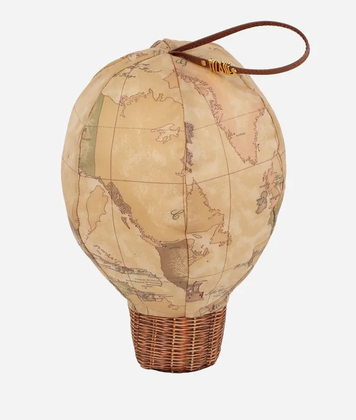 Man Umbrellas Alviero Martini 1 Classe Supermini Umbrella With Hot Air Balloon Gift Box Sand