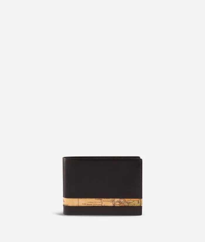 Man Wallets Alviero Martini Geo Classic Wallet In Leather Black