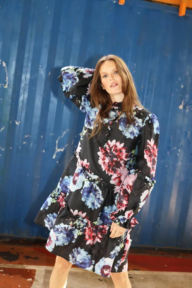 Manja Dress 8211 Black Blossom Women Cras Dresses