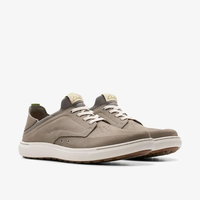 Mapstone Easy Dark Grey Nubuck Men Clarks Sneakers
