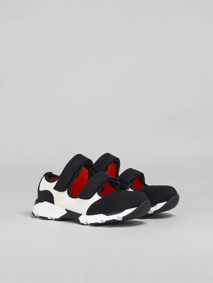 Marni And White Techno Fabric Sneakers Black Womens Sneakers Marni And White Techno Fabric Sneakers Black Womens Sneakers