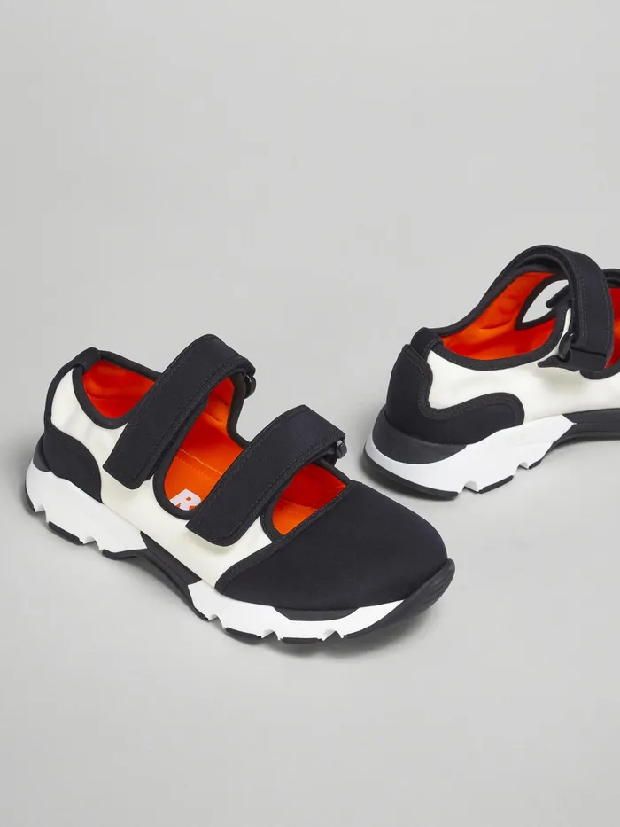 Marni And White Techno Fabric Sneakers Black Womens Sneakers Marni And White Techno Fabric Sneakers Black Womens Sneakers