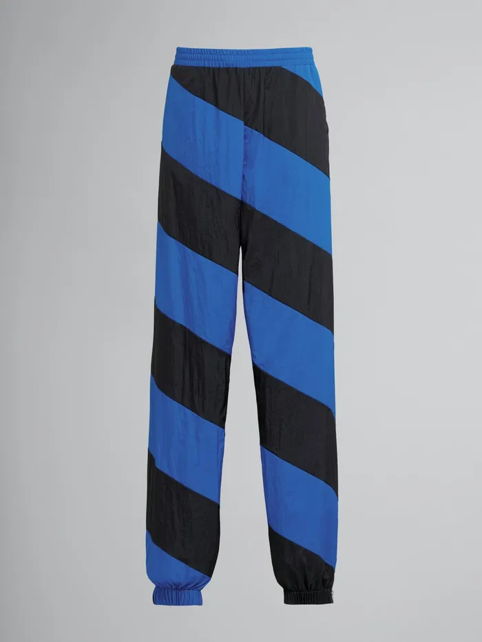 Marni Lightweight Crinkled Nylon Pants Black Mens Trousers