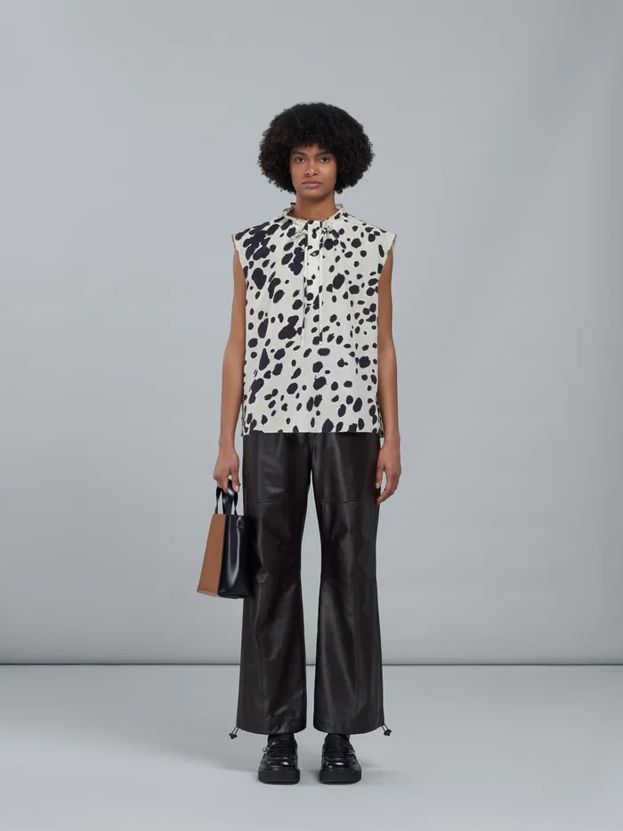Marni Museo Mini Bag In Brown And Black Leather Pompeii Womens Shopping Bags Marni Museo Mini Bag In Brown And Black Leather Pompeii Womens Shopping Bags