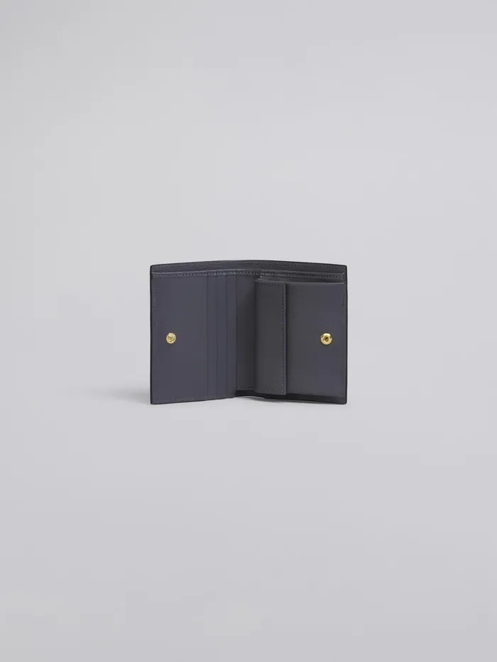 Marni Red Pink And Grey Saffiano Leather Bifold Wallet Deep Red Womens Wallets and Small Leather Goods Marni Red Pink And Grey Saffiano Leather Bifold Wallet Deep Red Womens Wallets and Small Leather Goods