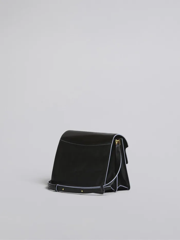 Marni Trunk Soft Large Bag In Leather Black Womens Crossbody Bags Marni Trunk Soft Large Bag In Leather Black Womens Crossbody Bags