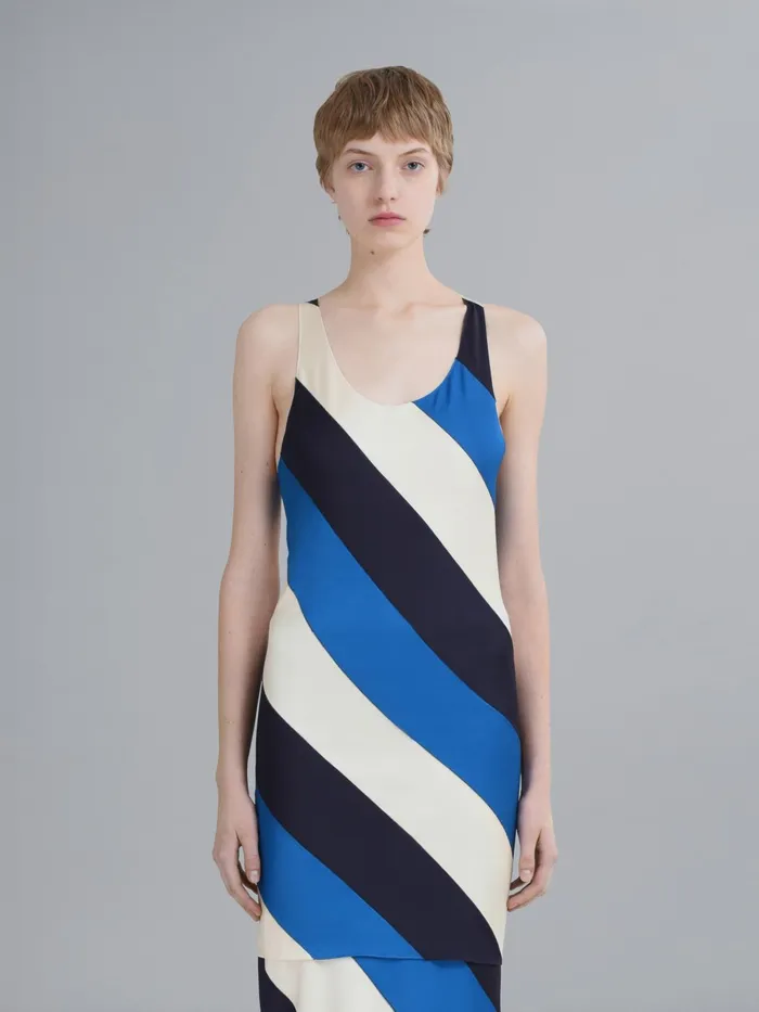 Marni Viscose Jersey Tank Top Royal Womens Tops and Shirts Marni Viscose Jersey Tank Top Royal Womens Tops and Shirts
