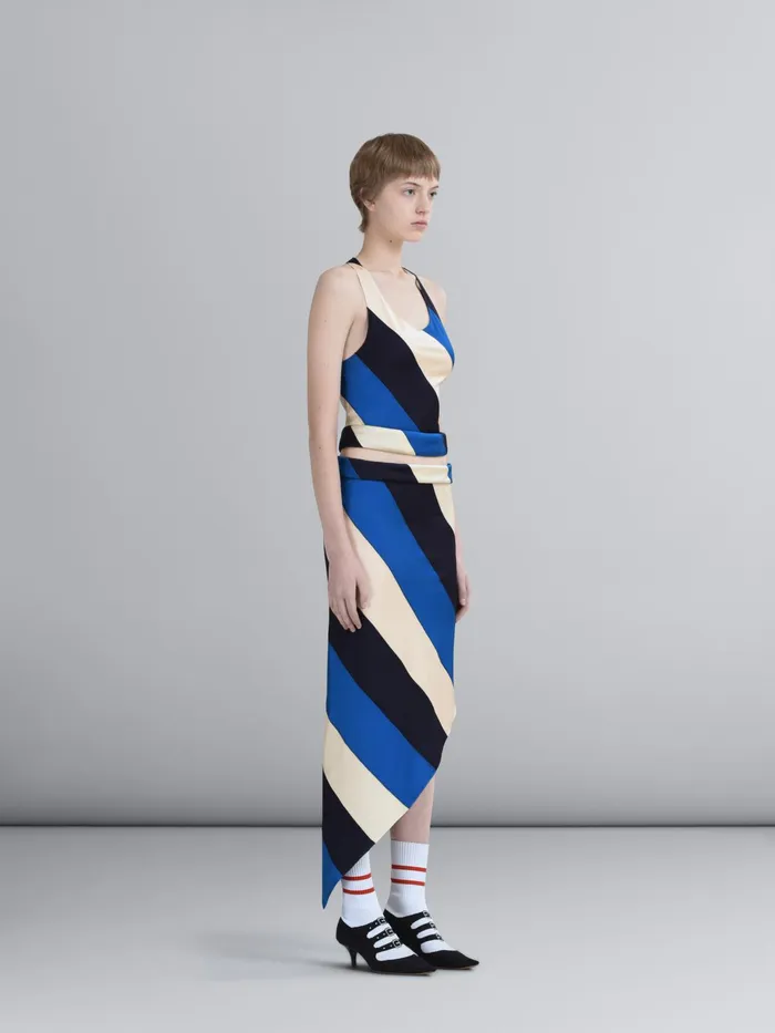 Marni Viscose Jersey Tank Top Royal Womens Tops and Shirts Marni Viscose Jersey Tank Top Royal Womens Tops and Shirts