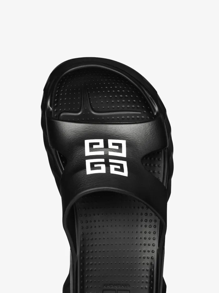Marshmallow Flat Sandals In Rubber Black Men Givenchy Slides and Sandals