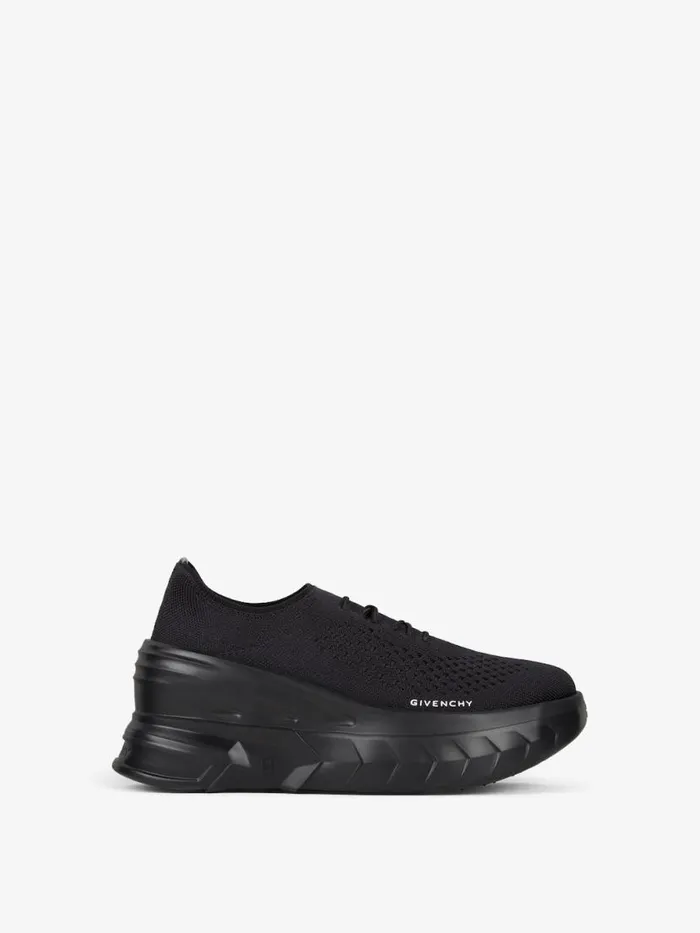 Marshmallow Wedge Sneakers In Rubber And Knit Black Women Givenchy Marshmallow