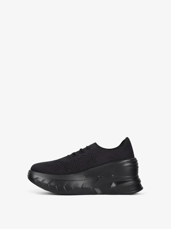 Marshmallow Wedge Sneakers In Rubber And Knit Black Women Givenchy Marshmallow