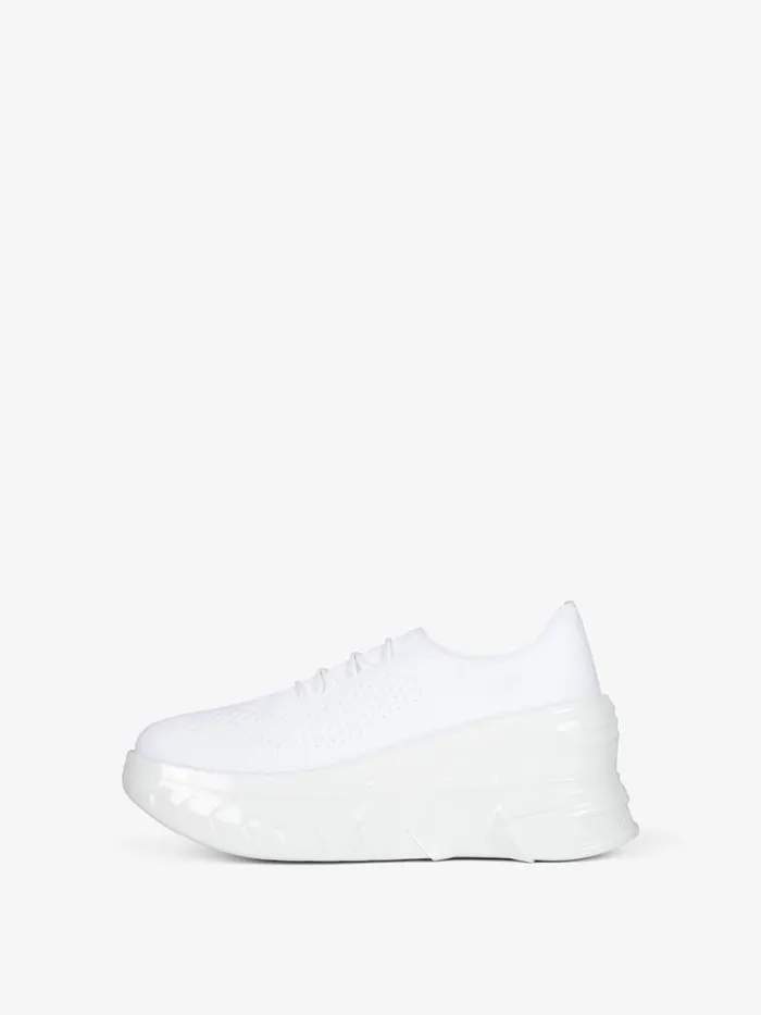 Marshmallow Wedge Sneakers In Rubber And Knit White Women Givenchy Sneakers