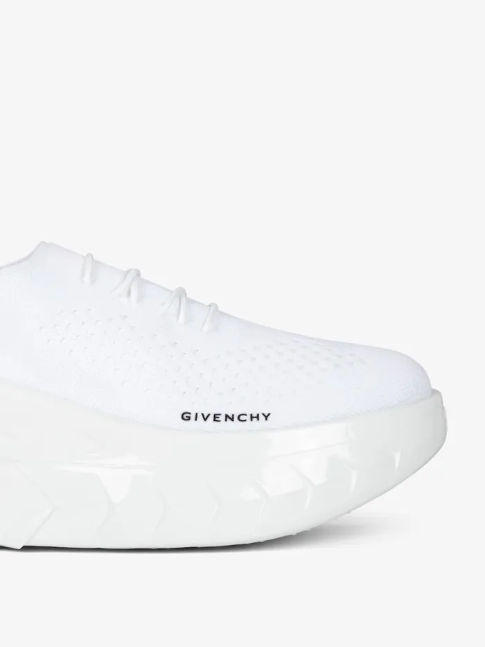 Marshmallow Wedge Sneakers In Rubber And Knit White Women Givenchy Sneakers
