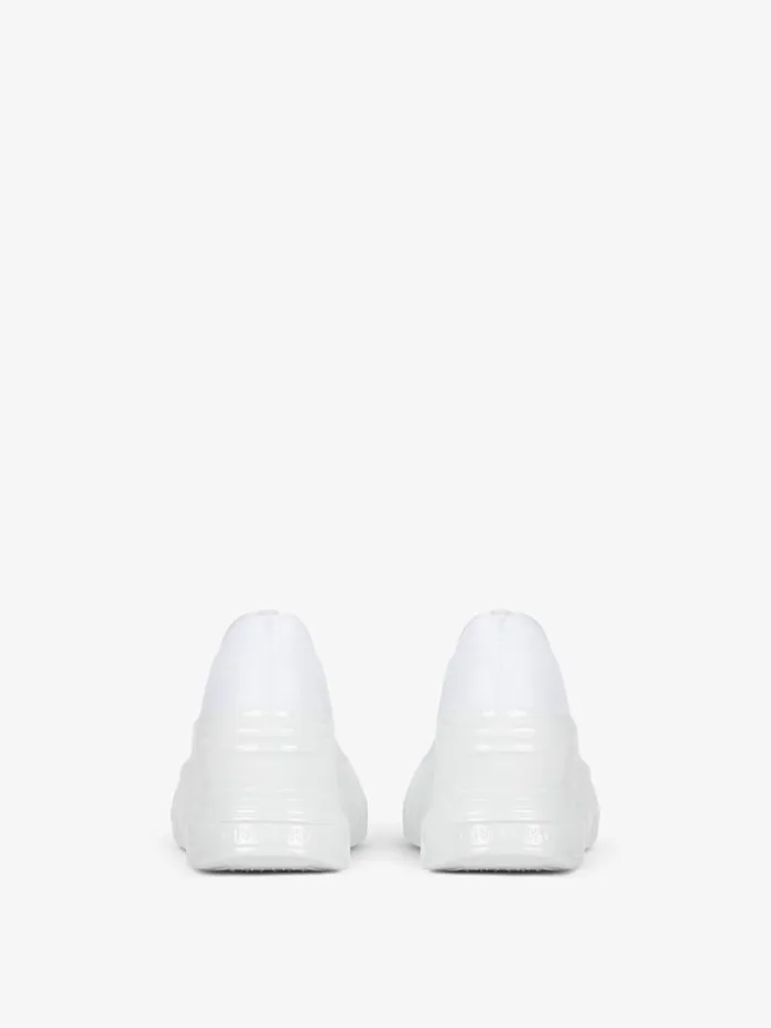 Marshmallow Wedge Sneakers In Rubber And Knit White Women Givenchy Sneakers