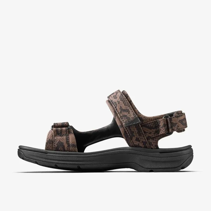 Martine Rose Mens Sandal 2 Brown Textile Men Clarks Sandals and Flip Flops