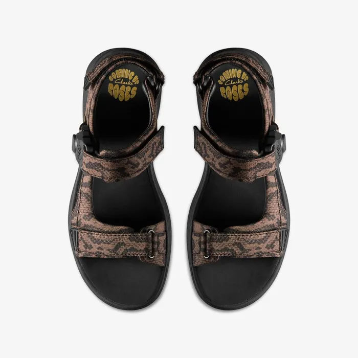 Martine Rose Mens Sandal 2 Brown Textile Men Clarks Sandals and Flip Flops