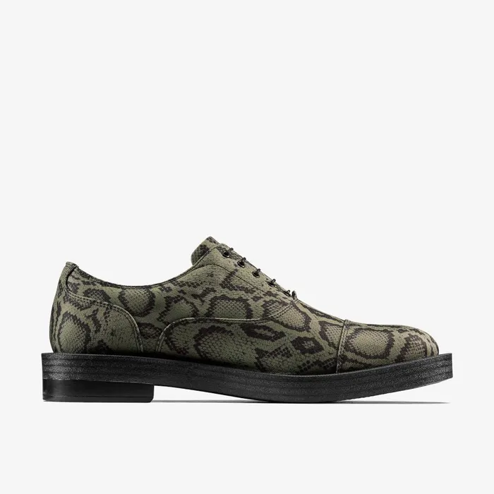 Martine Rose Womens Oxford 2 Green Textile Women Clarks Loafers and Oxfords