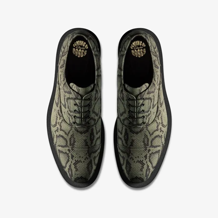 Martine Rose Womens Oxford 2 Green Textile Women Clarks Loafers and Oxfords