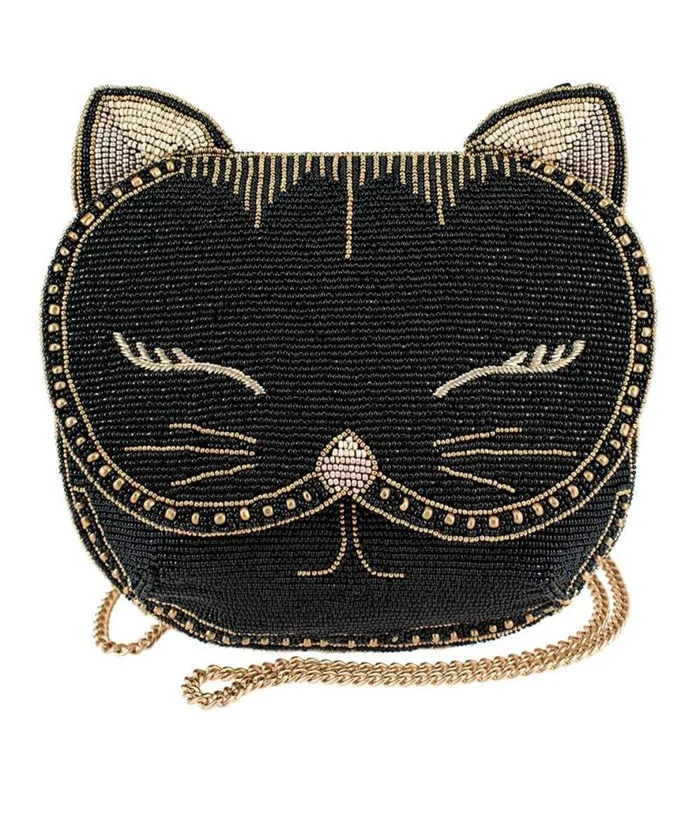 Mary Frances Whiskers Cat Crossbody Bag Accessories Unique Vintage Novelty Bags