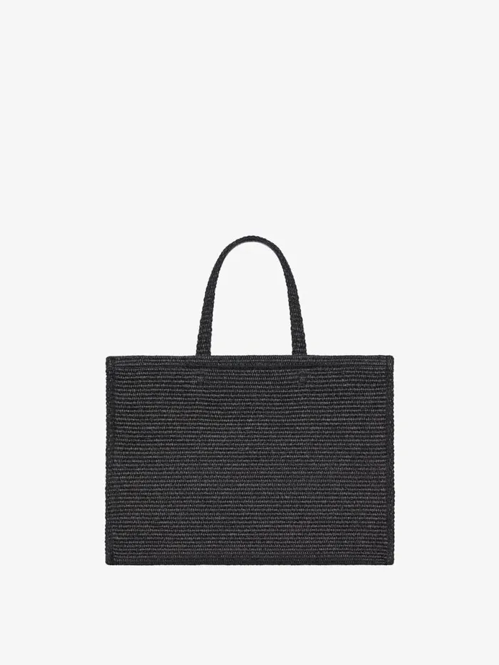 Medium GTote Bag In Raffia Black Women Givenchy Shoulder Bags
