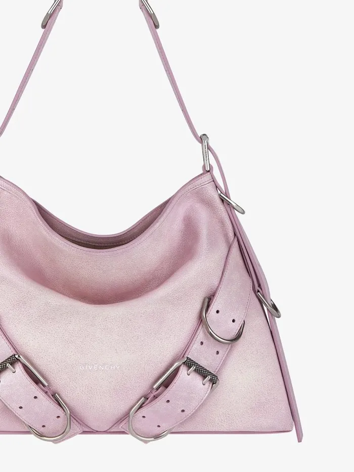 Medium Voyou Boyfriend Bag In Aged Leather Old Pink Women Givenchy Shoulder Bags