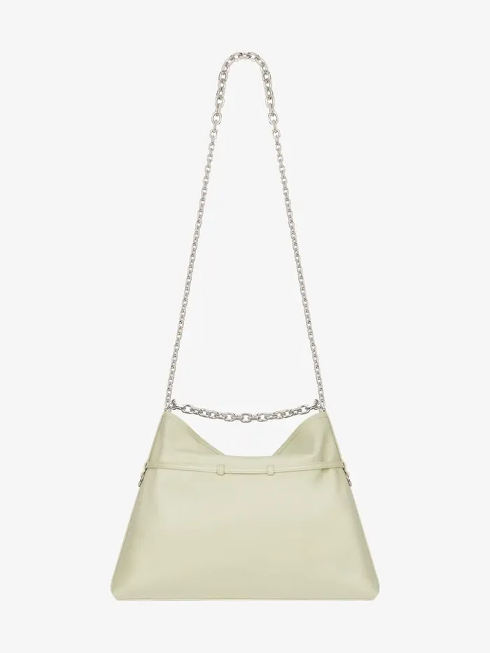 Medium Voyou Chain Bag In Leather Almond Green Women Givenchy Shoulder Bags
