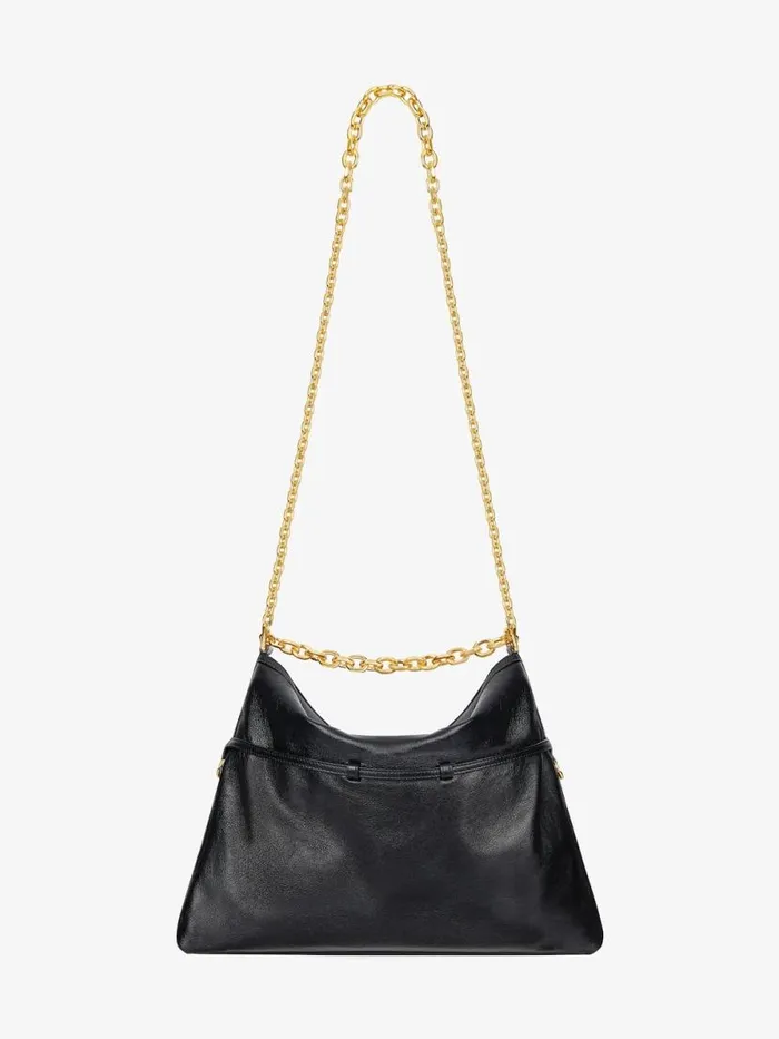 Medium Voyou Chain Bag In Leather Black Women Givenchy Shoulder Bags