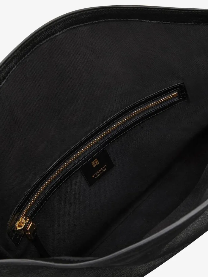 Medium Voyou Chain Bag In Leather Black Women Givenchy Shoulder Bags