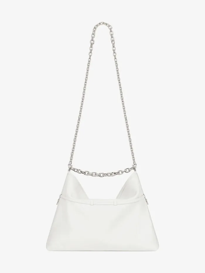 Medium Voyou Chain Bag In Leather Ivory Women Givenchy Shoulder Bags
