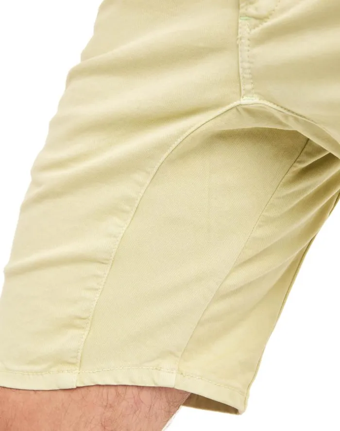 Men039s Short DENING SHORT CHINO LEMONGRASS Eshop PullIn Dening Shorts