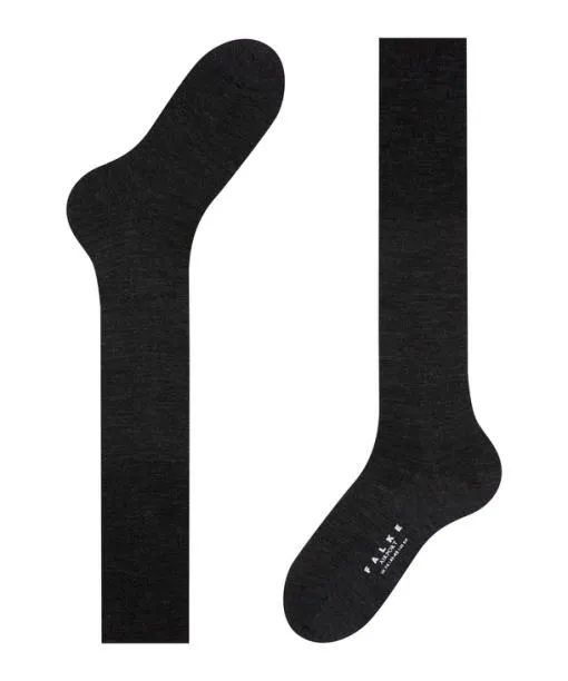 Men Airport Men Kneehigh Socks Anthramel FALKE Knee High Socks