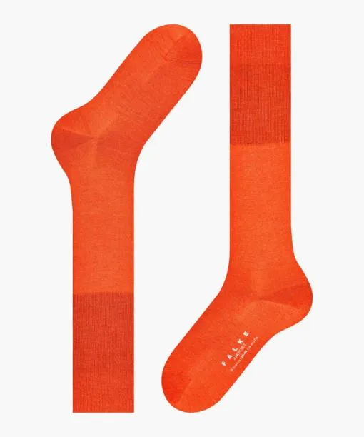 Men Airport Men Kneehigh Socks Ziegel FALKE Knee High Socks