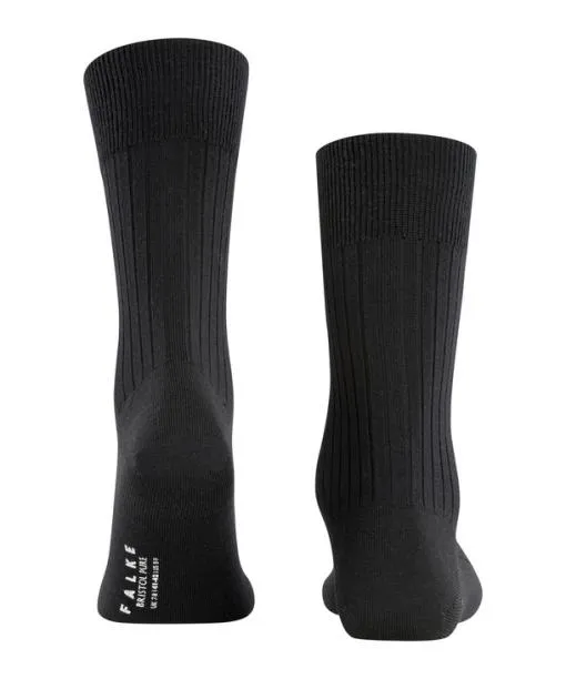 Men Bristol Pure Men Socks Black FALKE Socks