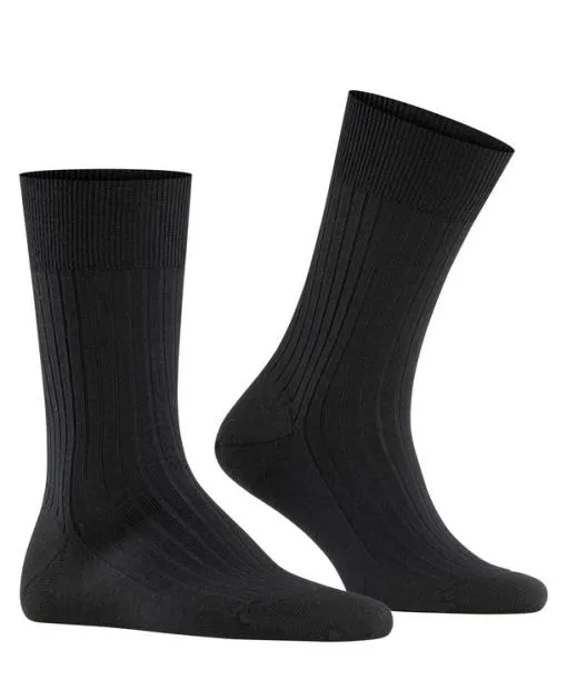 Men Bristol Pure Men Socks Black FALKE Socks