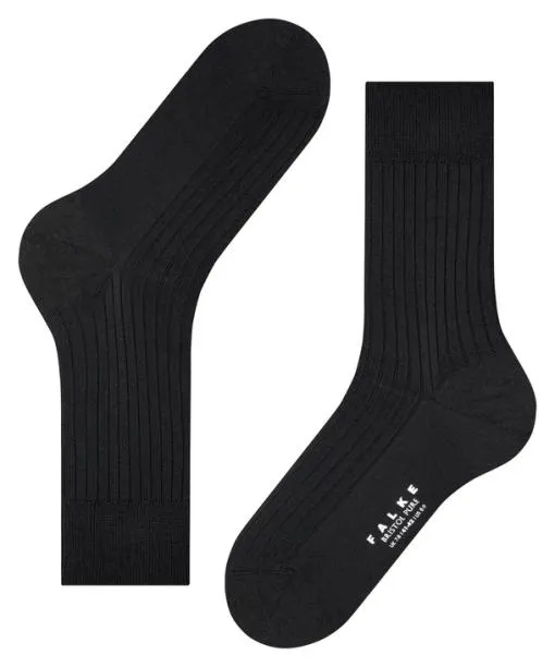 Men Bristol Pure Men Socks Black FALKE Socks