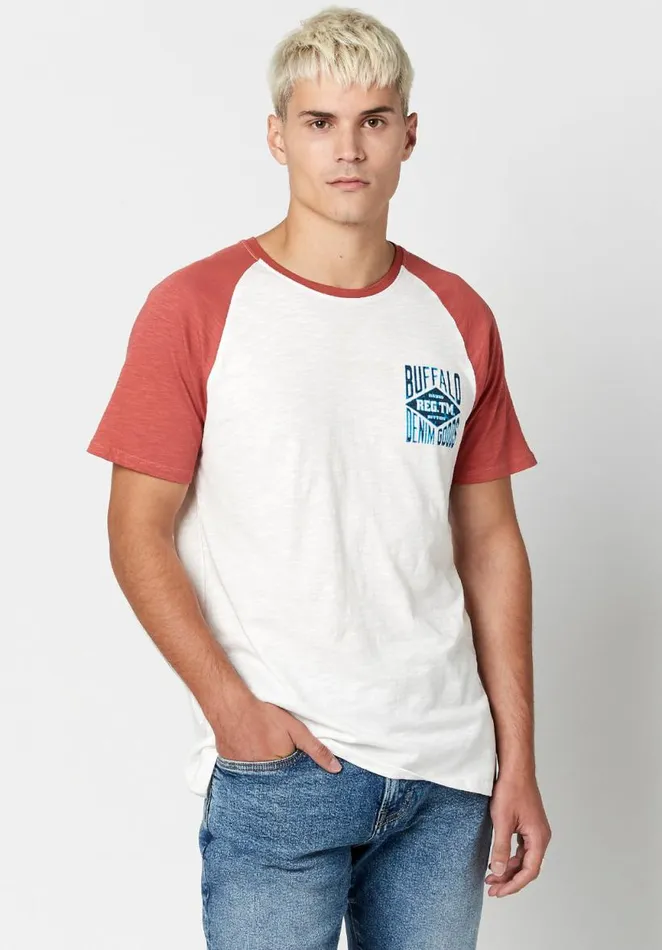 Men Buffalo Denim Goods Tinam TShirt Milk Buffalo David Bitton Tops and Tees