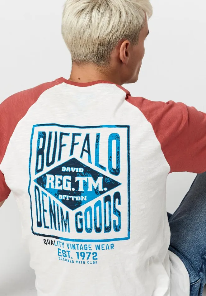 Men Buffalo Denim Goods Tinam TShirt Milk Buffalo David Bitton Tops and Tees