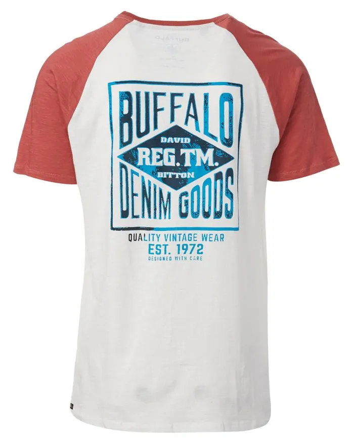 Men Buffalo Denim Goods Tinam TShirt Milk Buffalo David Bitton Tops and Tees