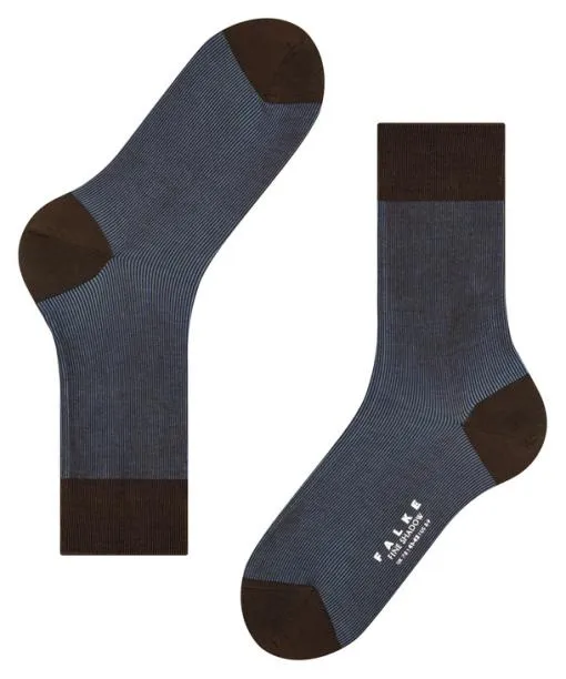 Men Fine Shadow Men Socks Brown FALKE Socks