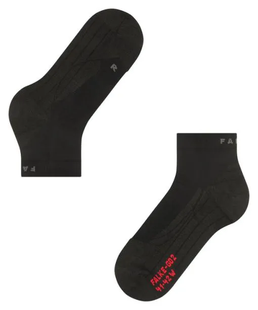 Men GO2 Short Men Golf Short Sock Black FALKE Golf Socks
